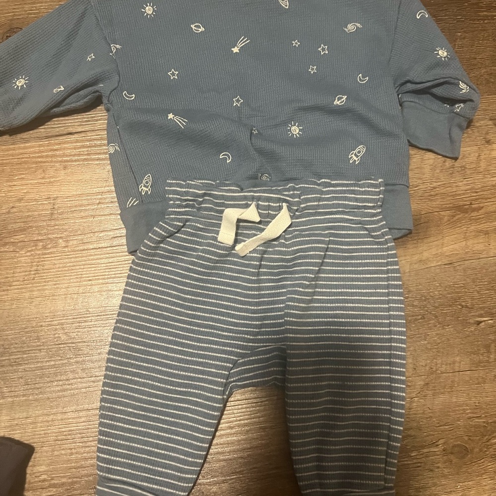 Carter's Blue and White Kids Matching Set